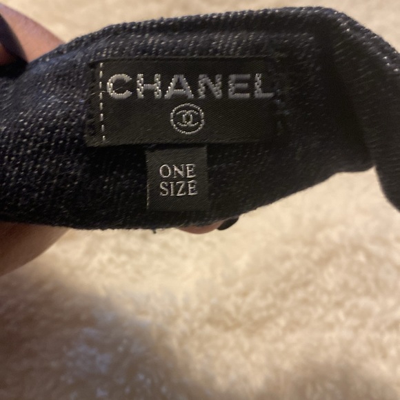 Authentic  Chanel Denim Visor! No call outs! authentication approved - Picture 6 of 10
